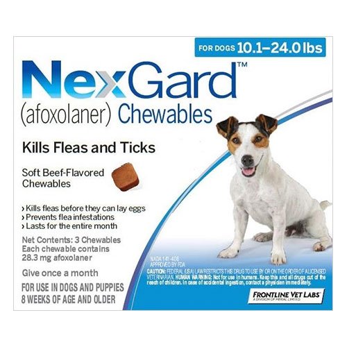 Nexgard for Medium Dogs 10.1-24 lbs (Blue) 28mg