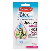 Bob Martin Clear Ticks & Fleas Spot On for Cats for Cats