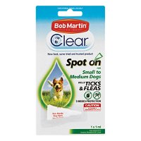 Bob Martin Clear Ticks & Fleas Spot On for Dogs