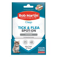 Bob Martin Clear Ticks & Fleas Spot On for Cats