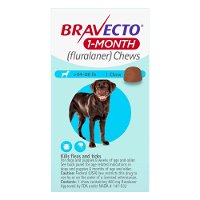 Bravecto 1-Month Chew for Large Dogs 44 To 88lbs (Blue)
