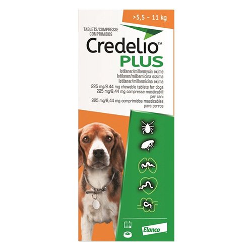 Credelio Plus For Medium Dog 5.5-11kg (12 to 24lbs)