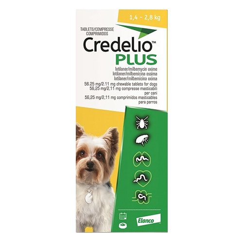 Credelio Plus For Extra Small Dog 1.4-2.8kg (3 to 6lbs)