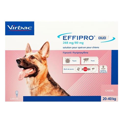 Effipro DUO Spot-On For Large Dogs 45 to 88 lbs. 