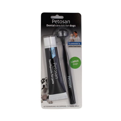 Petosan Toothpaste & Brush Kit for Dogs & Cats