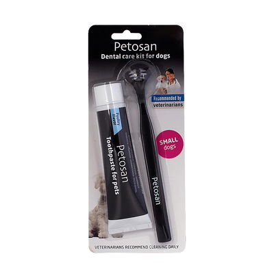 Petosan Toothpaste & Brush Kit for Dogs & Cats