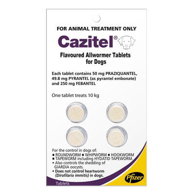 Cazitel Flavoured Allwormer for Dogs