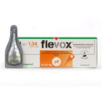 Flevox Spot On for Medium Dogs 23 to 44 lbs. (Orange)