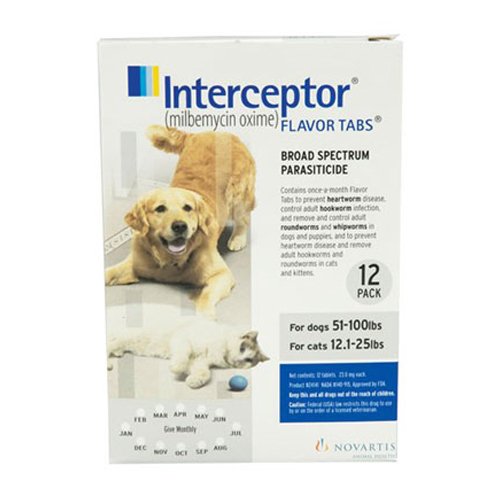 Interceptor for Large Dogs 51-100 lbs (White)