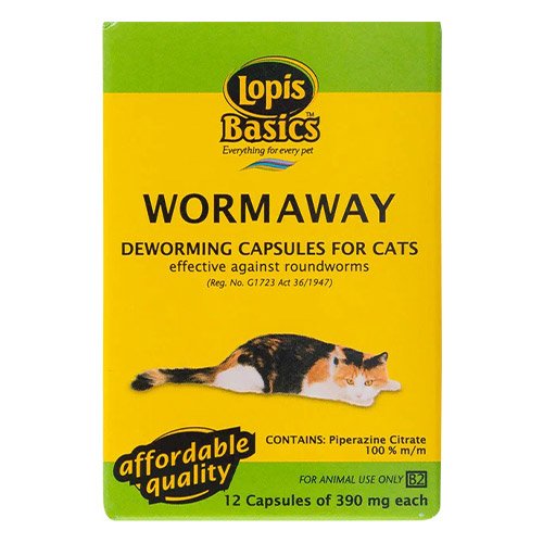 Lopis Basics Worm Away Deworming Capsules for Cats