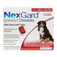 Nexgard for Extra Large Dogs 60.1-120 lbs (Red) 136mg