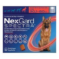 Nexgard Spectra Xlarge Dogs 66-132 lbs Red