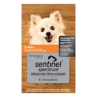 Sentinel Spectrum Chews for Dogs 2-8 lbs (Orange)