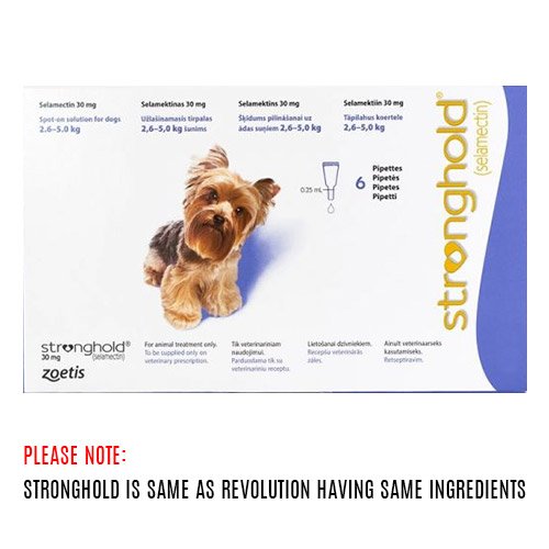 Revolution (Stronghold) Very Small Dogs 5.1-10 lbs (Purple)