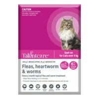 Talentcare Spot On Cat Flea & Worm Treatment for Cats